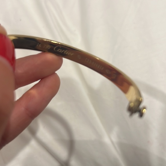 18k Gold Bracelet Bangle Trendy - Picture 6 of 6